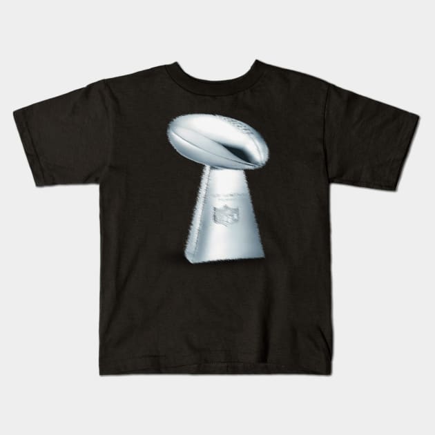 NFL Championship Trophy Design: The ULTIMATE Gift for Football Lover Kids T-Shirt by The Print Palace